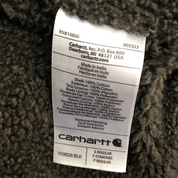 MEN'S SHERPA-LINED UTILITY JACKET - RELAXED FIT - WASHED DUCK - Picture 11 of 12